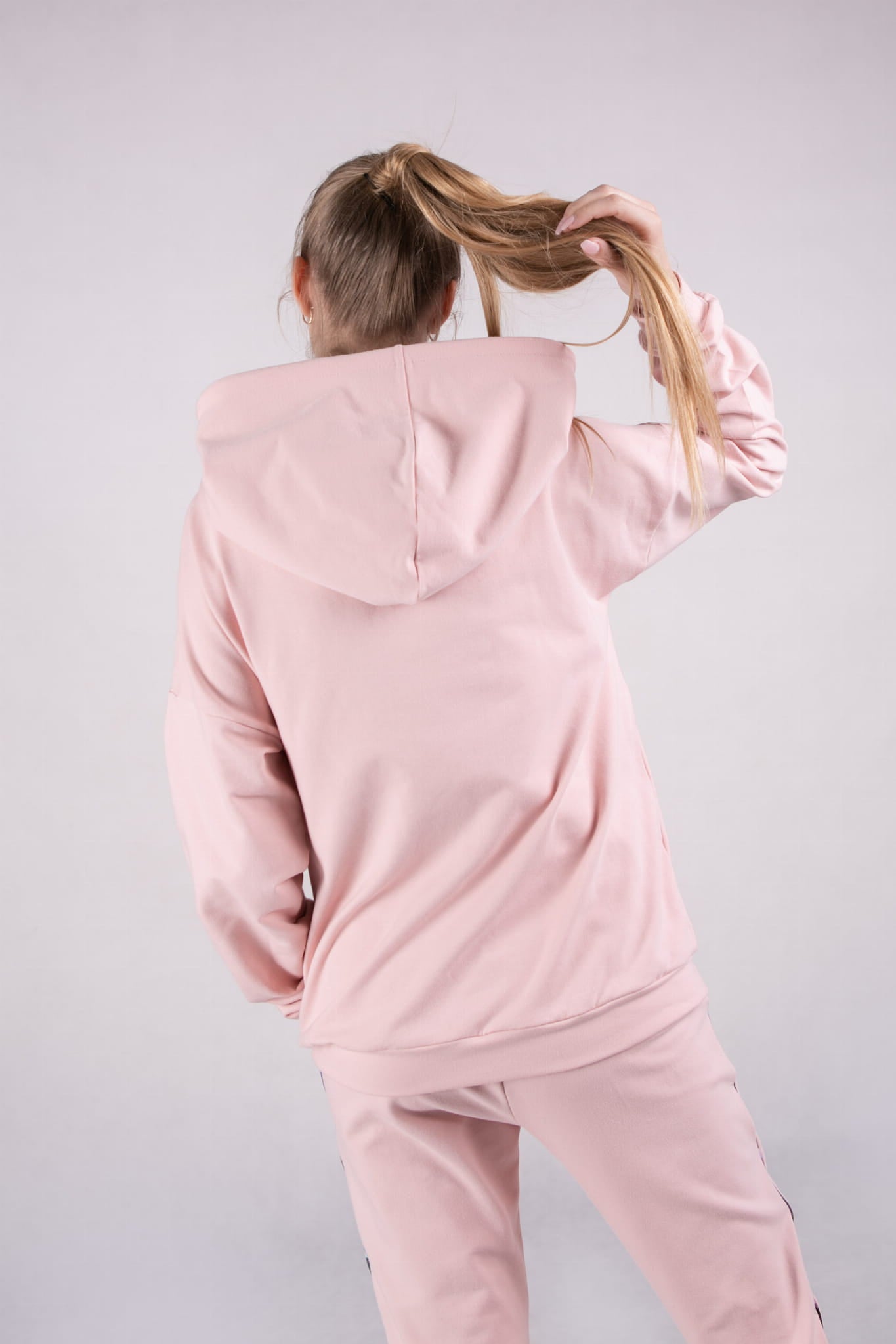 Bluza z kapturem Różowa
