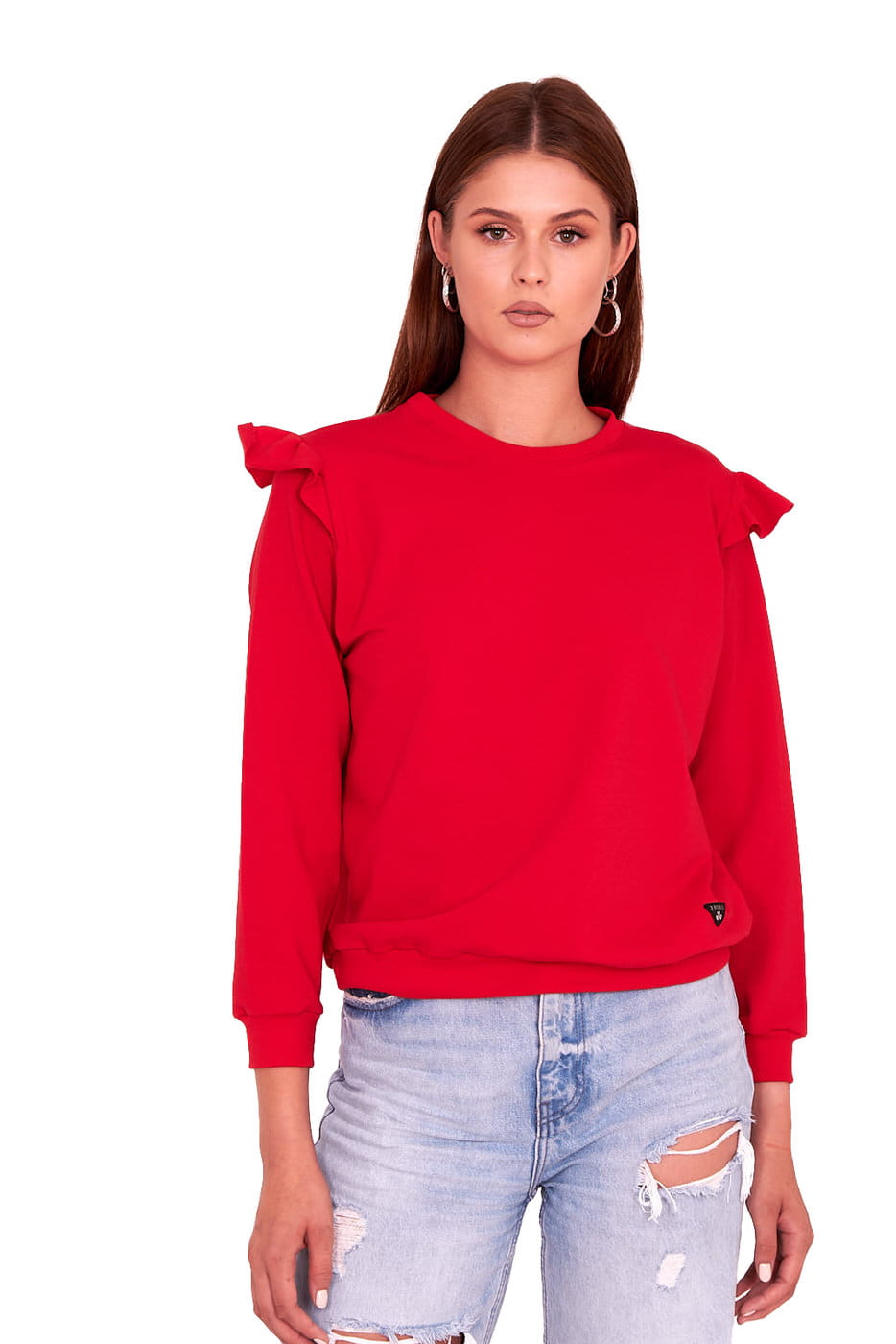 Dres damski Ella kolor czerwono/granatowy