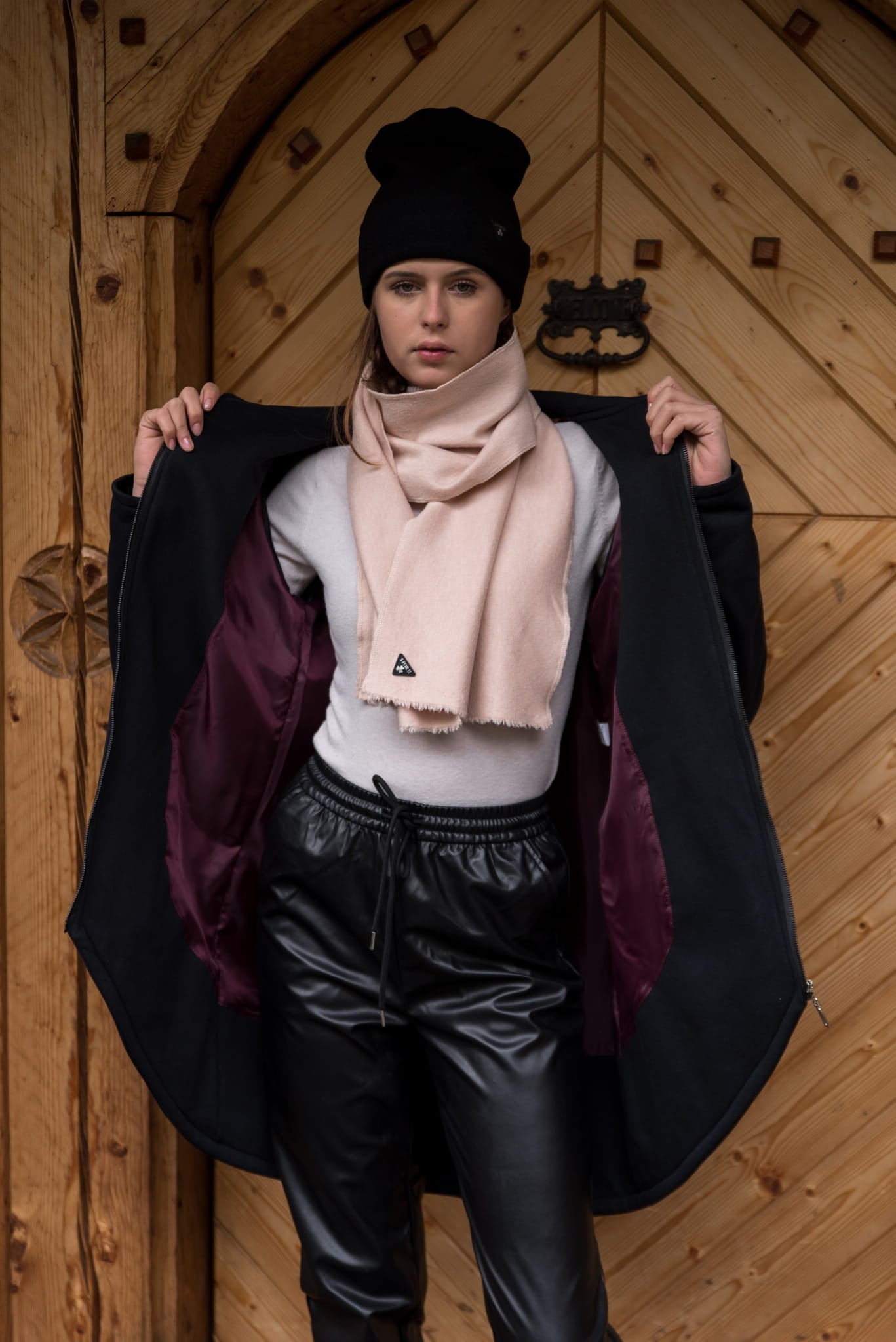 BLUZA-PŁASZCZ LONGLINE CZARNA