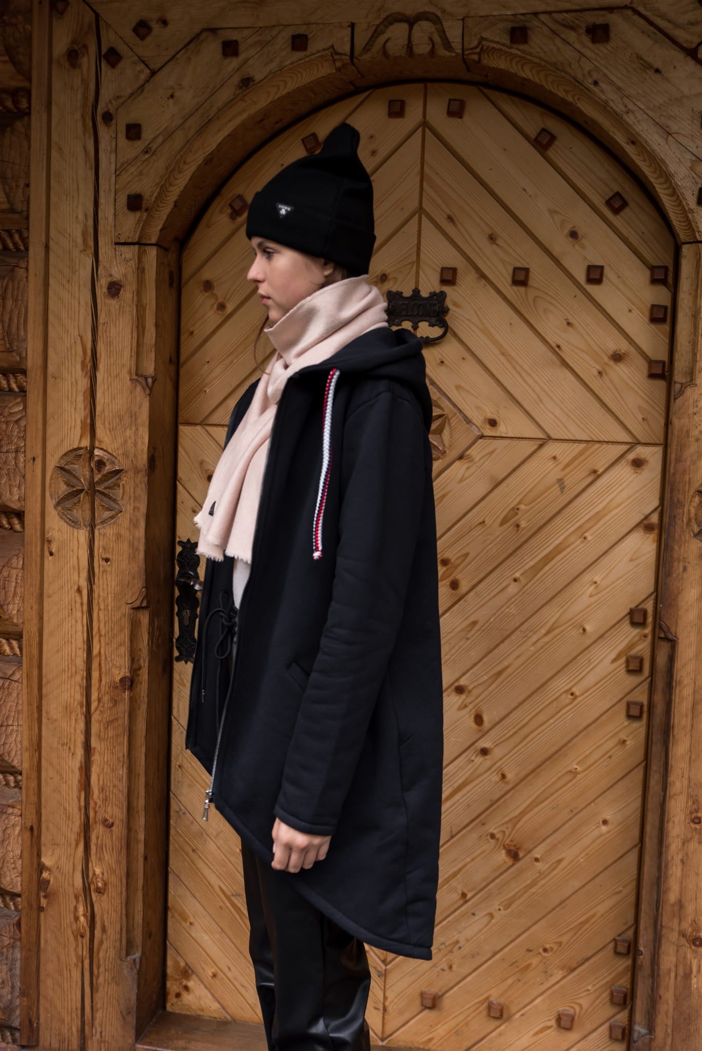 BLUZA-PŁASZCZ LONGLINE CZARNA