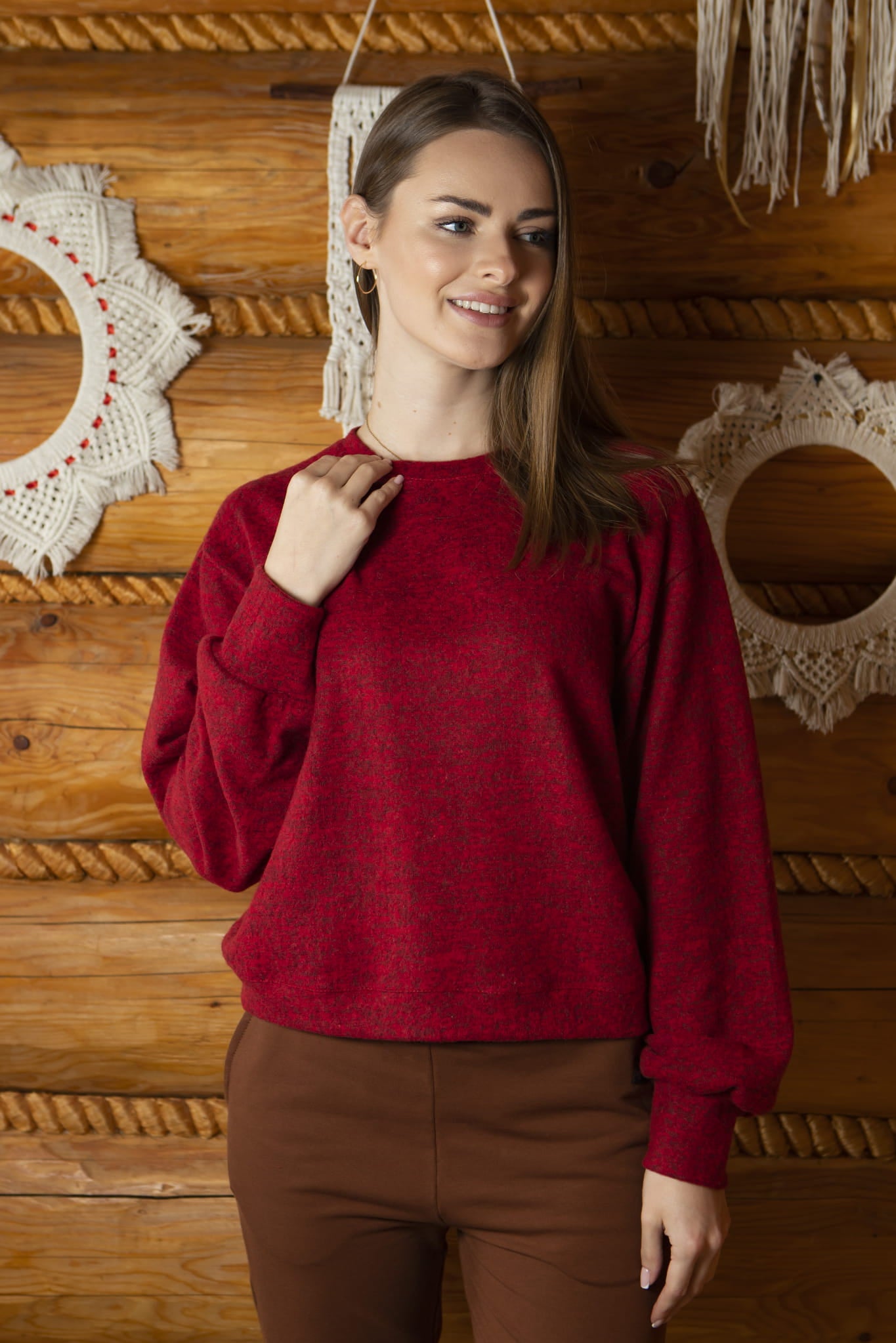 Sweter damski "Tea" Czerwony