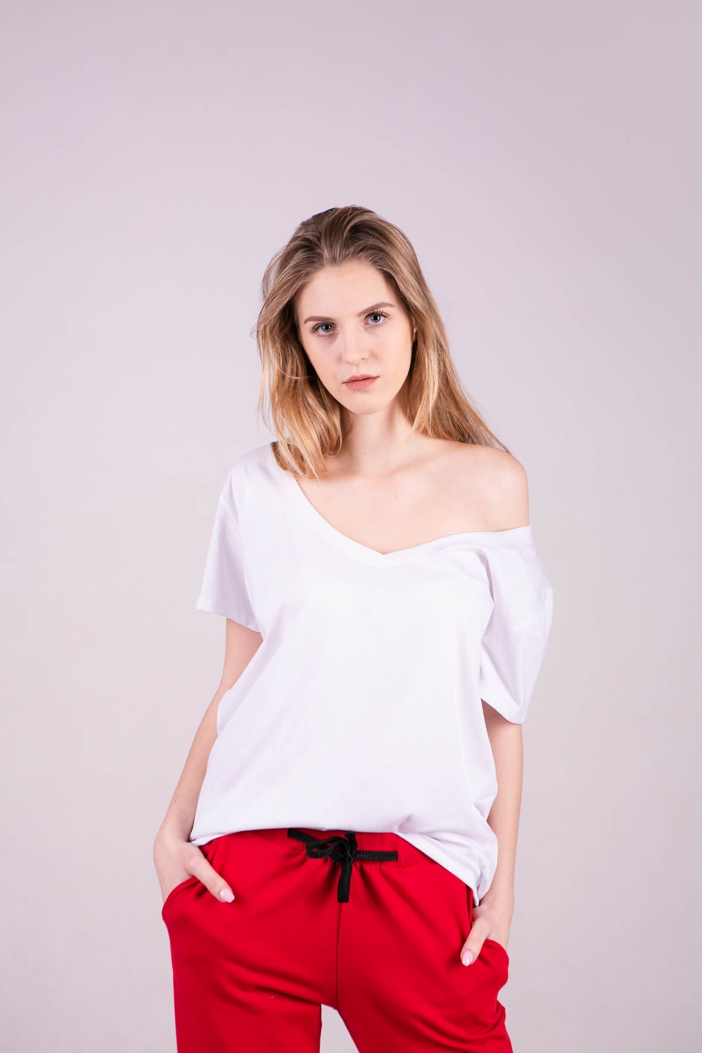 T SHIRT DAMSKI KLASYCZNY BIAŁY