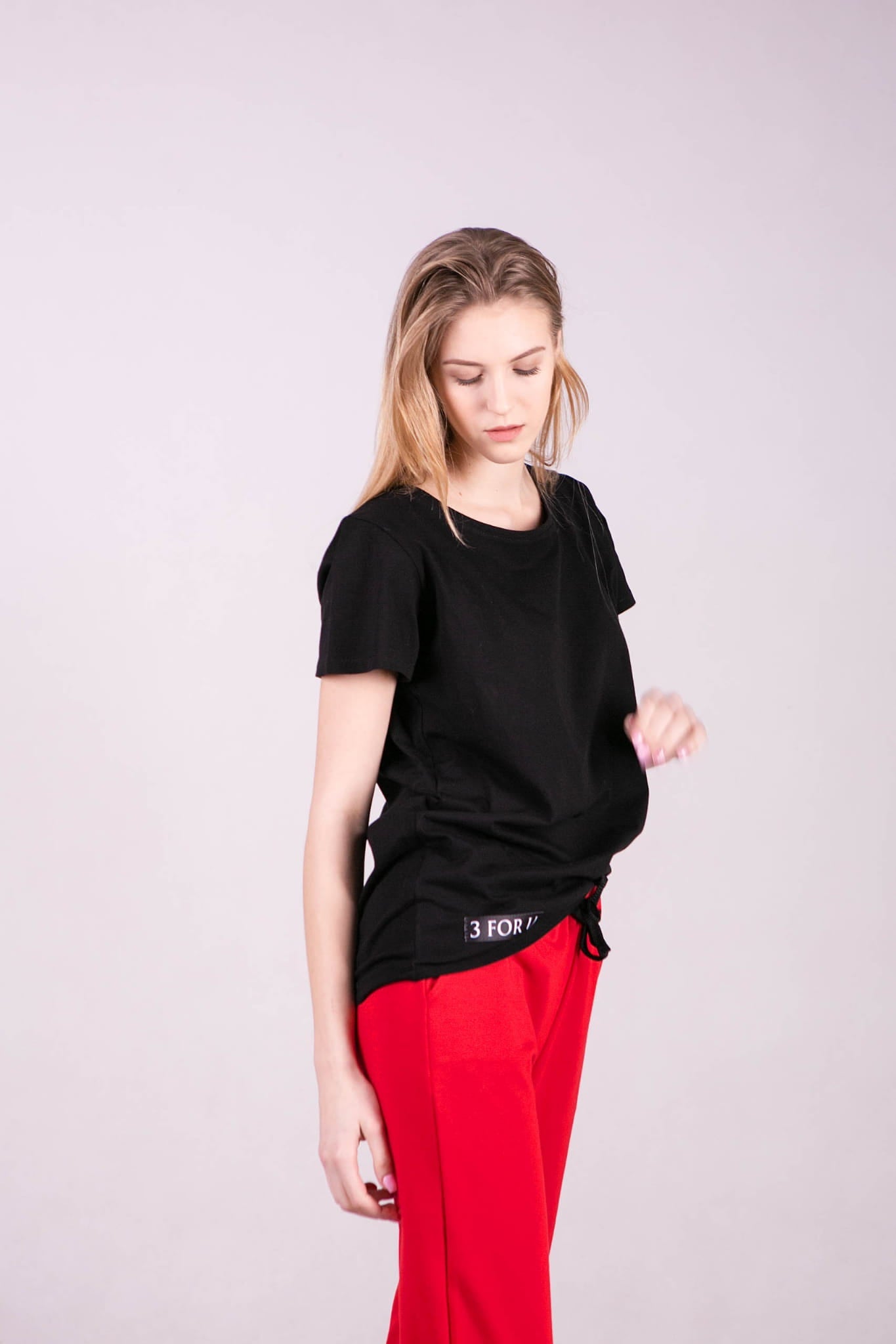 T SHIRT DAMSKI KLASYCZNY CZARNY
