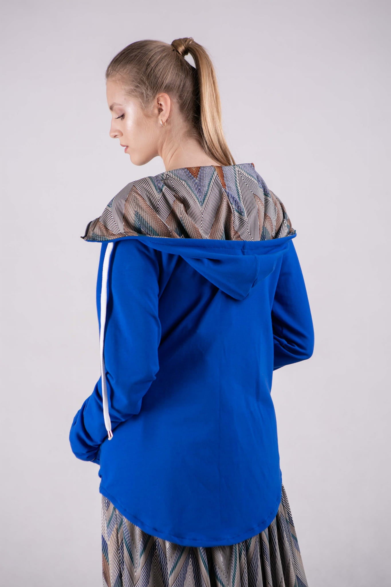 Bluza damska na zamek Summer-Me-Chabrowa+wzór