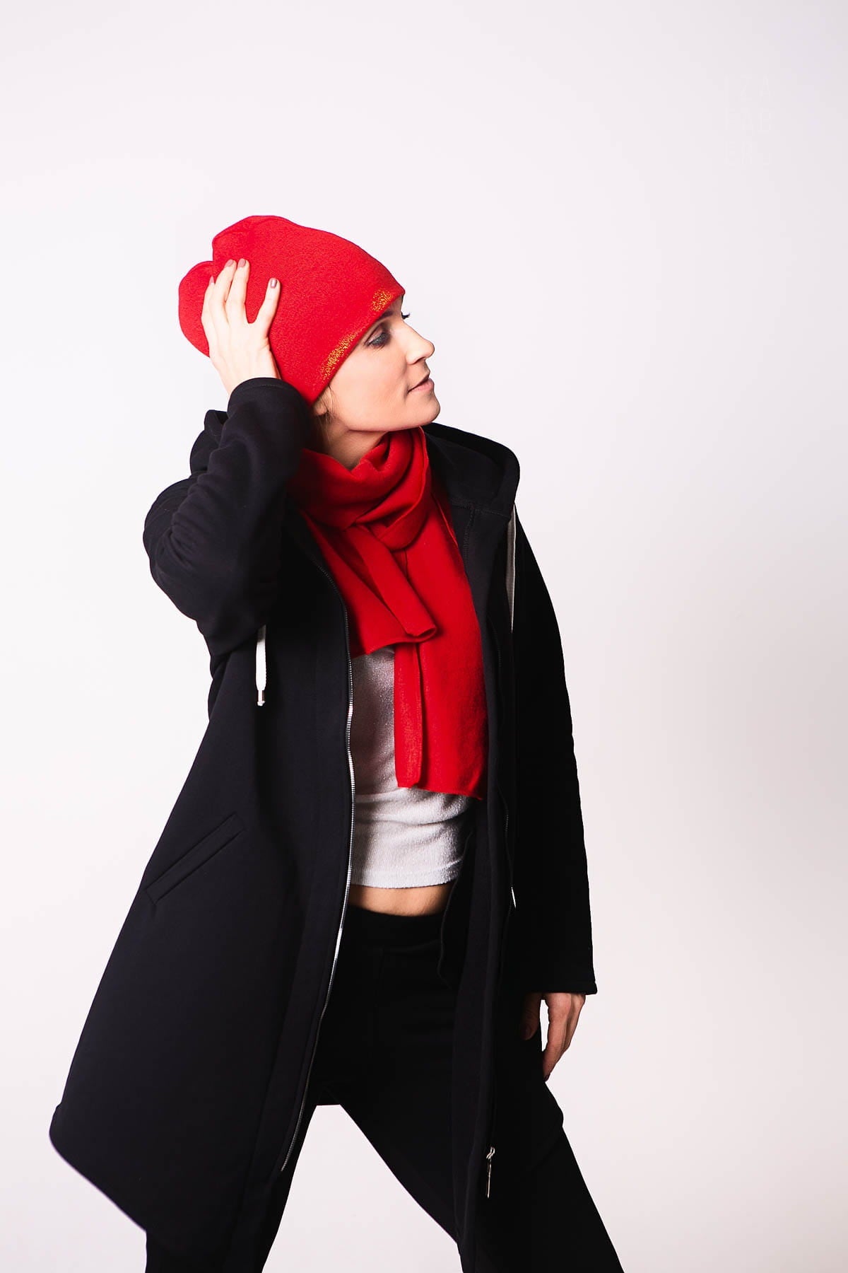 BLUZA DAMSKA NA ZAMEK CZARNA EVERY DAY