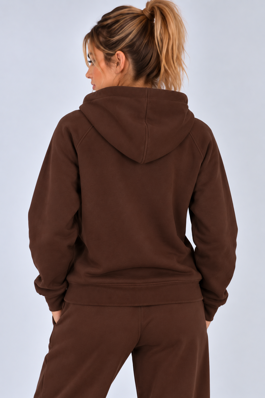 BLUZA NA ZAMEK SUZANA CZEKOLADA