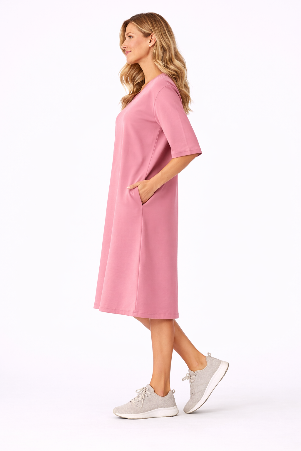 SUKIENKA ELLISON DEKOLD V RÓŻ