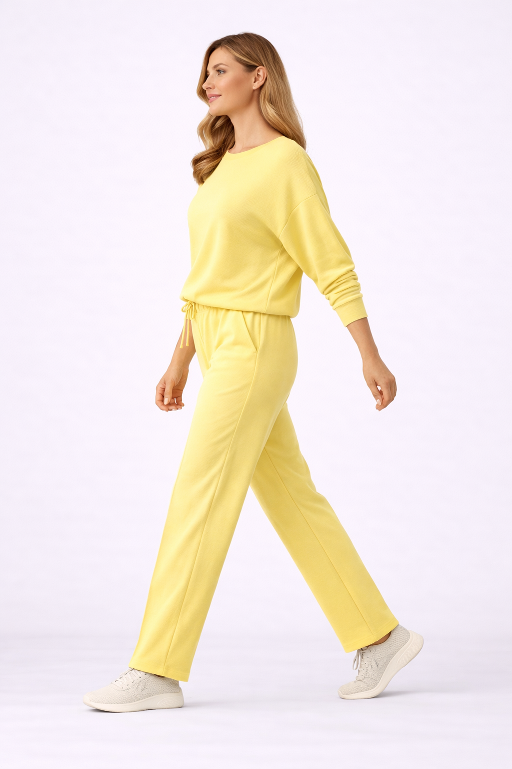 KOMPLET DAMSKI MILA ŻÓŁTY