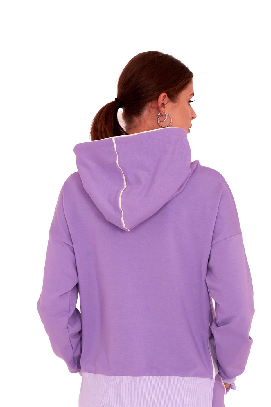 BLUZA DRESOWA STYLE LAWENDOWA