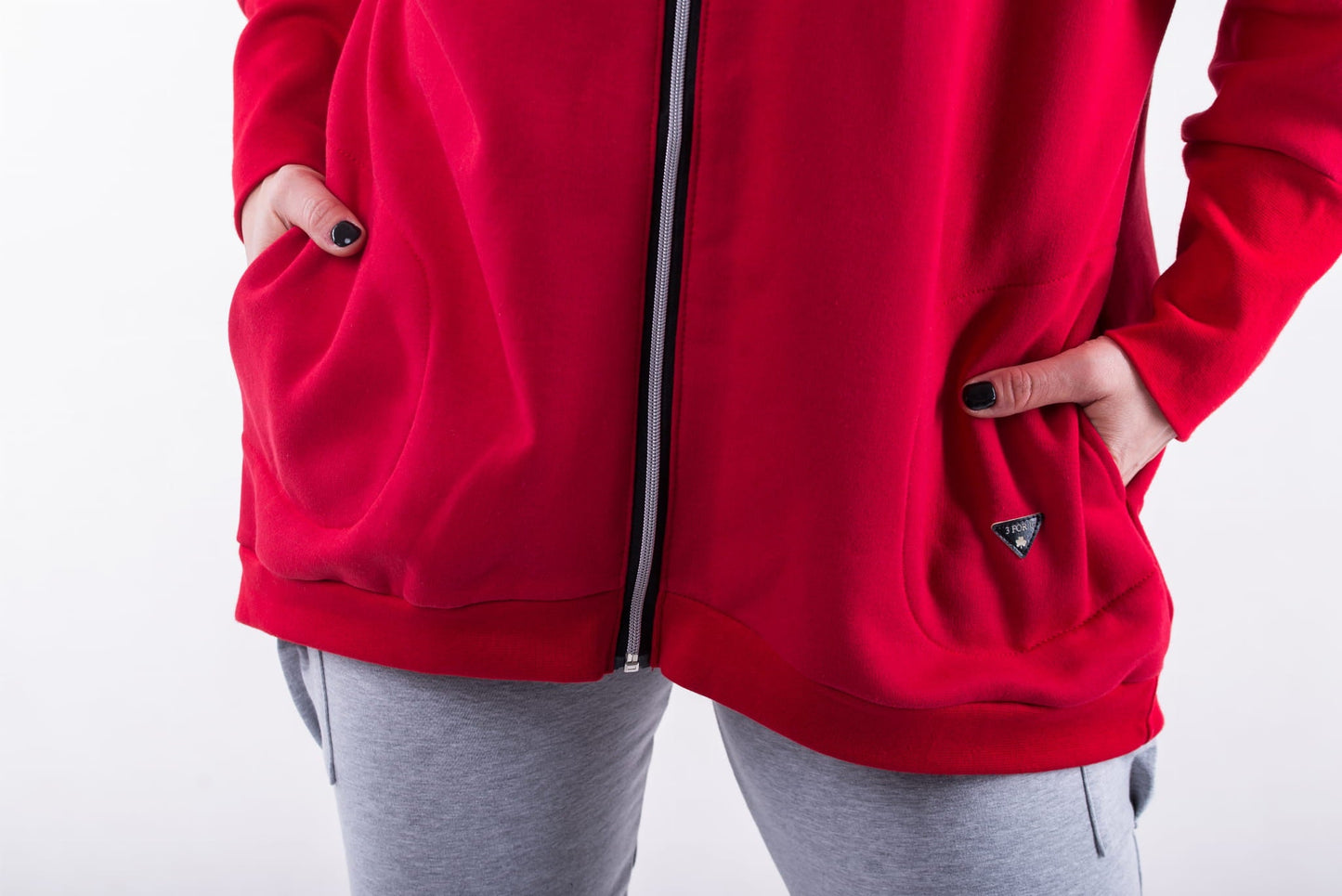 BLUZA NIETOPERZ NA ZAMEK CZERWONA