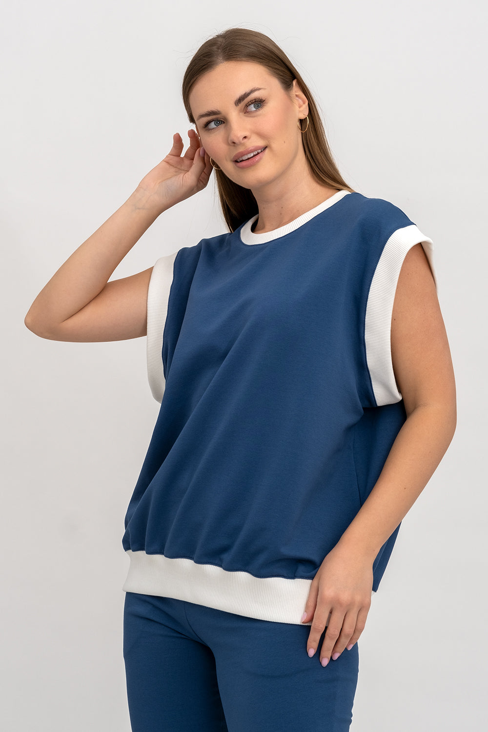 BEZRĘKAWNIK ,,AMORE" DENIM