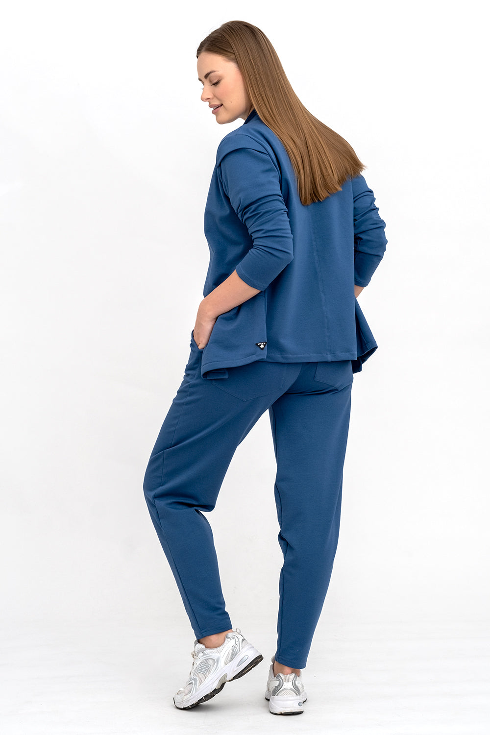 KOMPLET MARYNARKA+SPODNIE DENIM