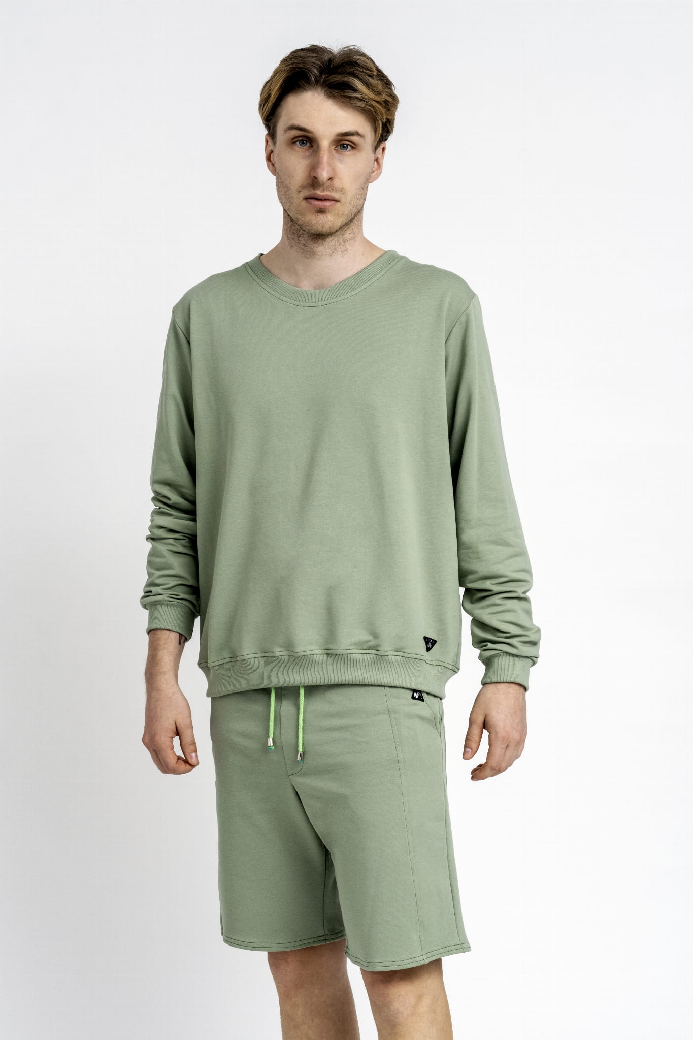 BLUZA BASIC MĘSKA "ETHAN" SZAŁWIA