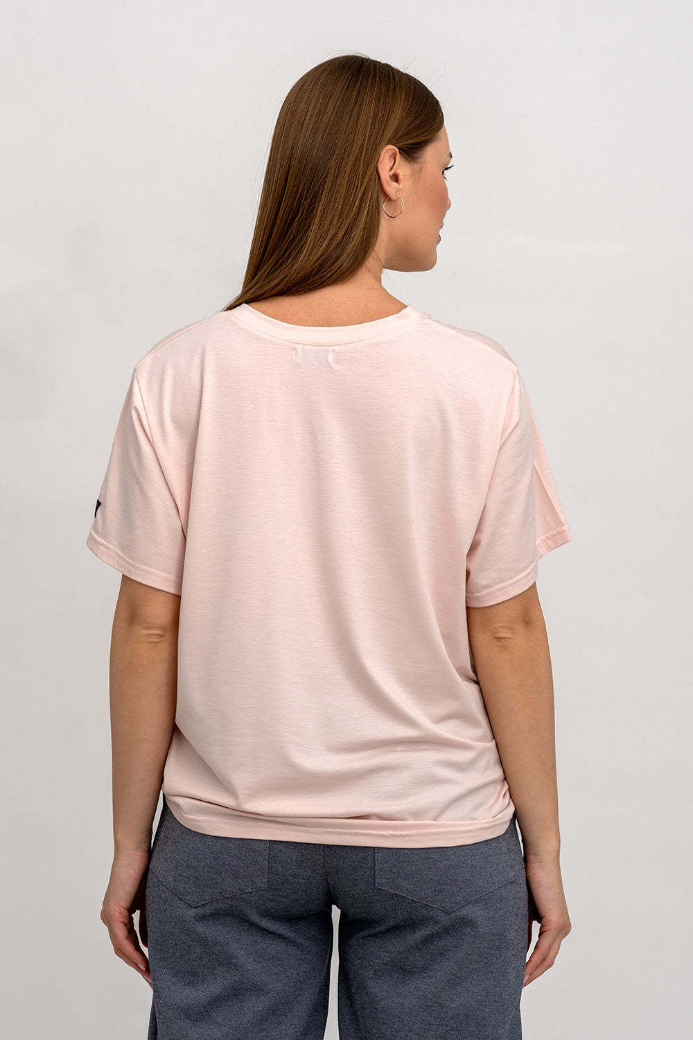 T-SHIRT DAMSKI DO SERKA RÓŻ z NADRUKIEM