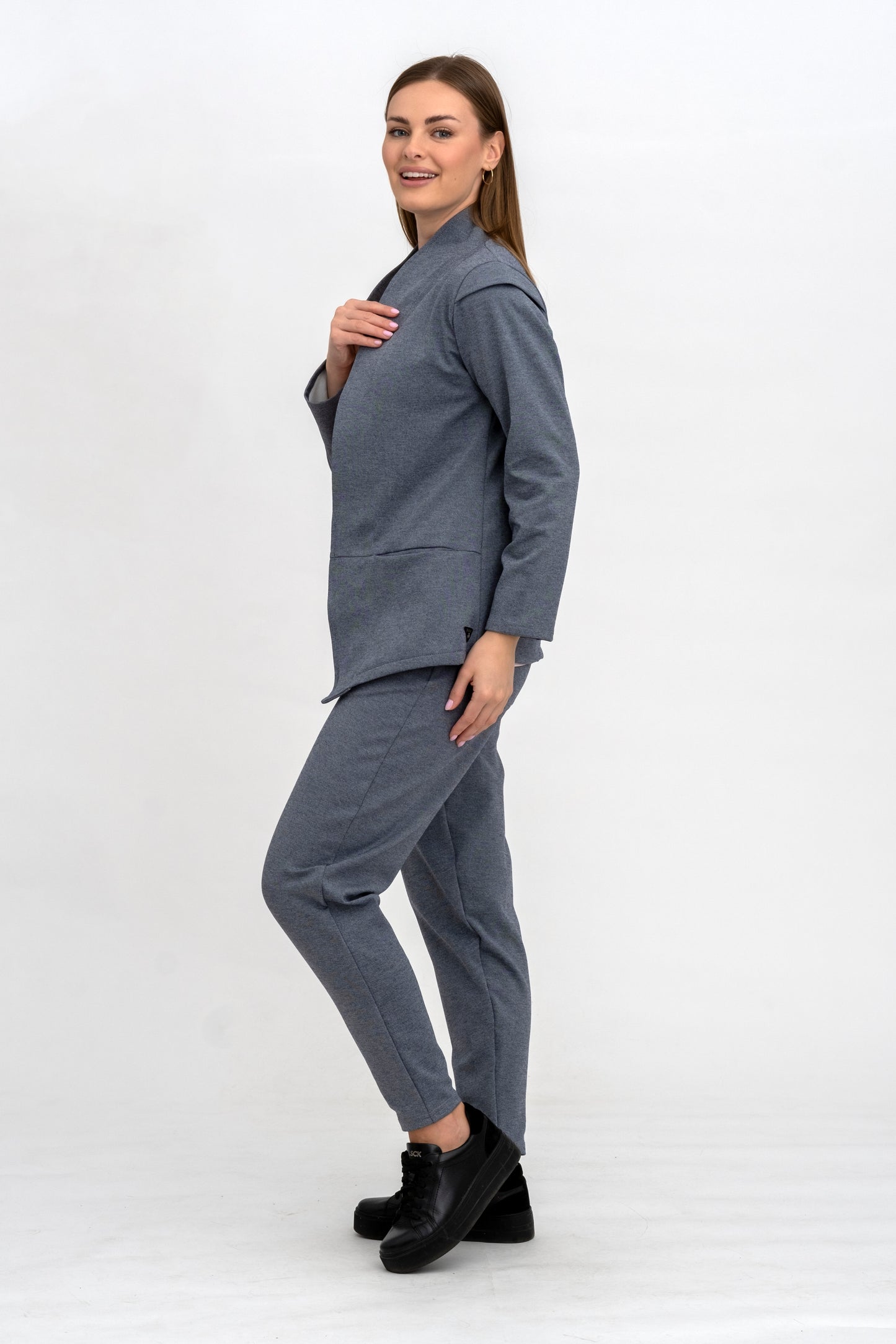 KOMPLET MARYNARKA+SPODNIE JEANS