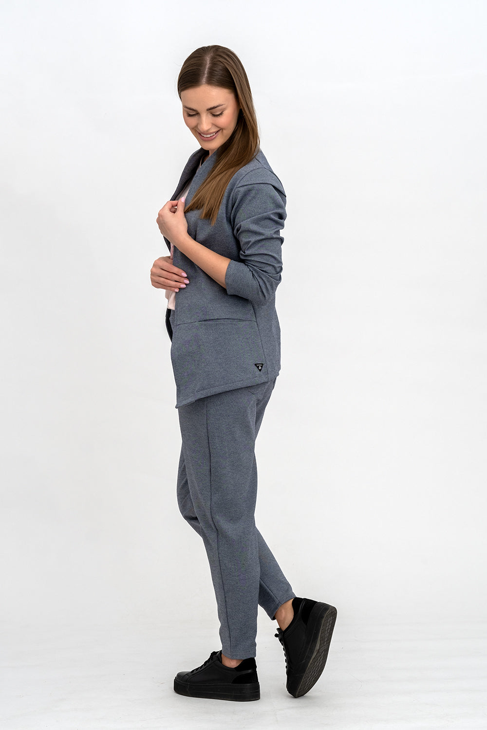 KOMPLET MARYNARKA+SPODNIE JEANS