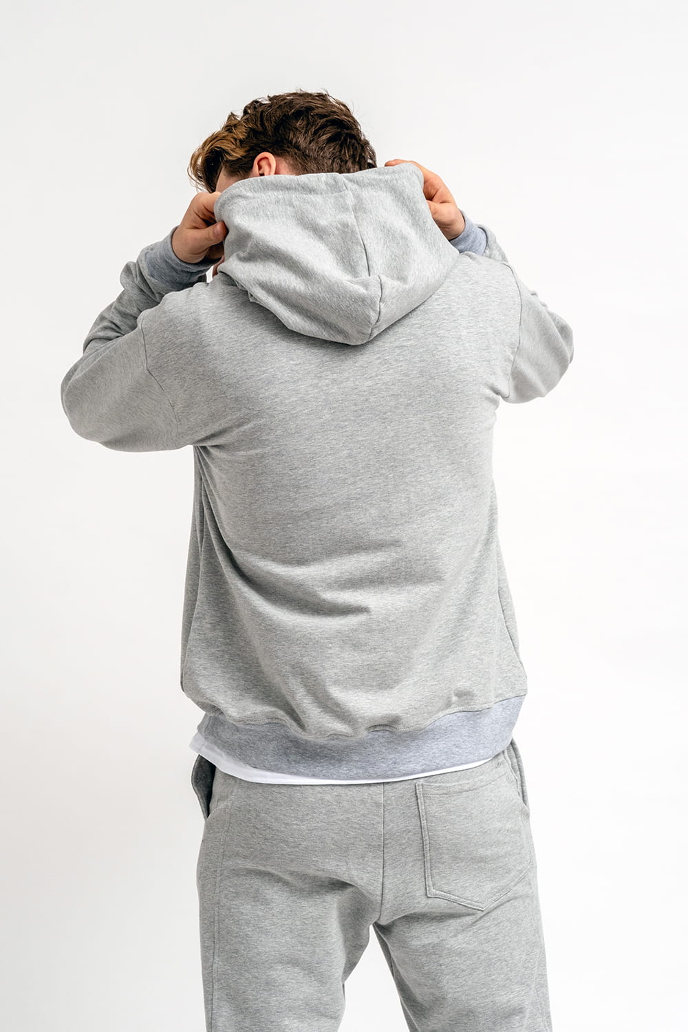 BLUZA Z KAPTUREM MĘSKA "RYAN" SZARA