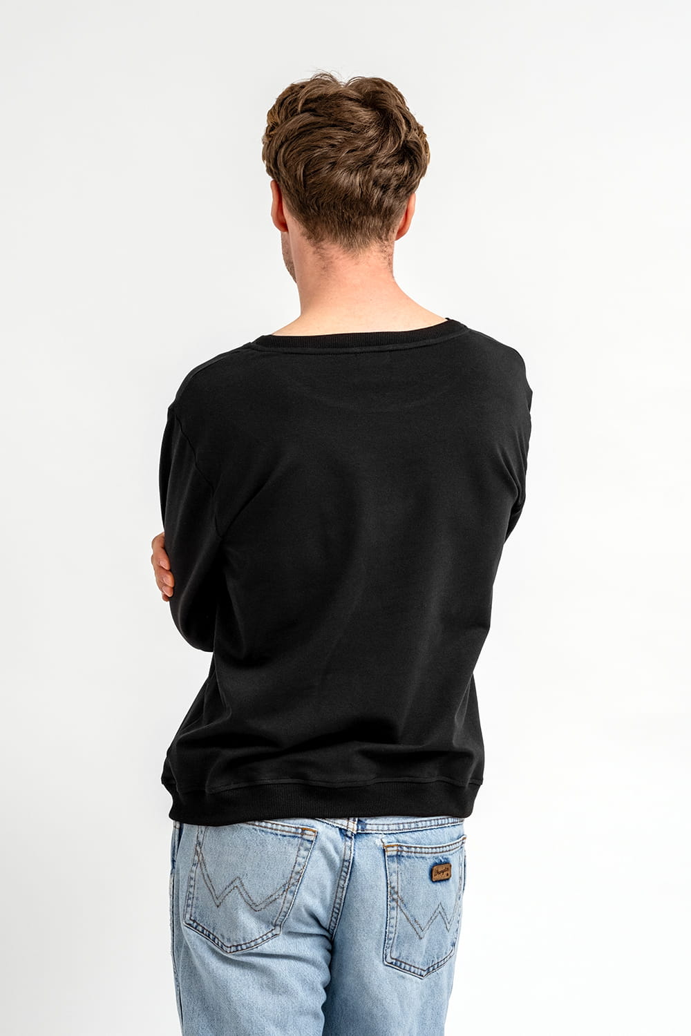 BLUZA BASIC MĘSKA "ETHAN" CZARNA