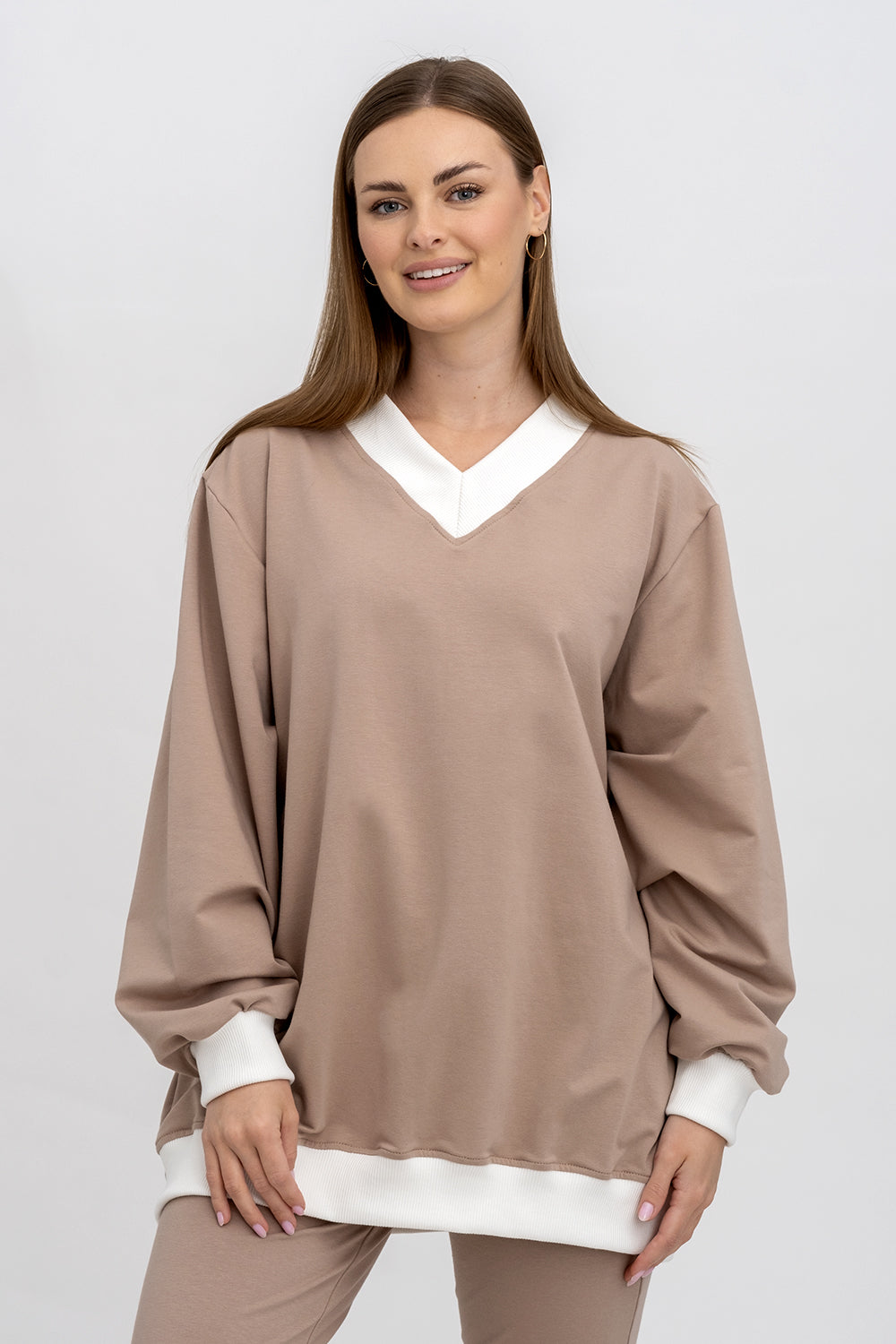BLUZA ,,COMFORT" CAPUCINO