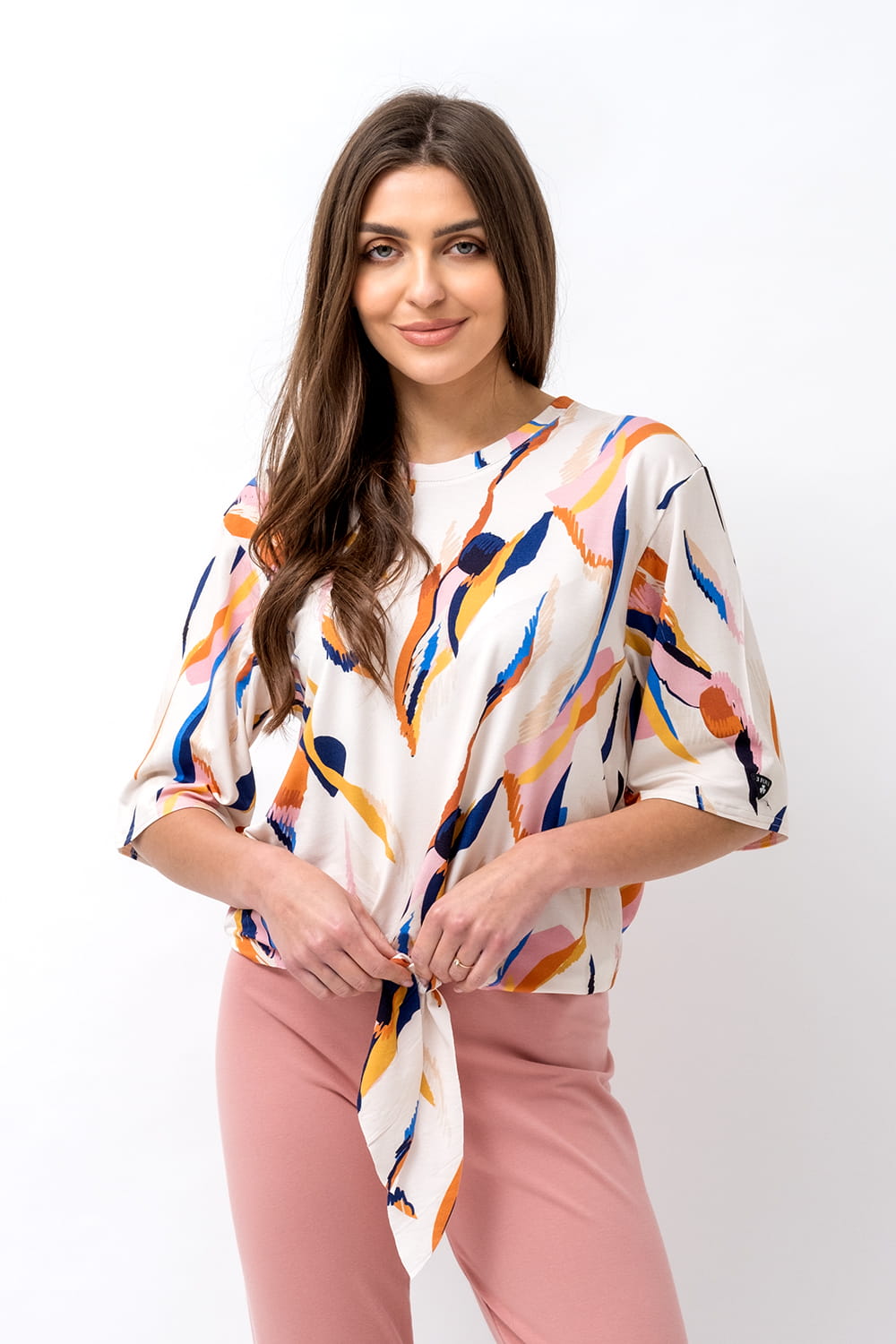 LEGGINSY "ADELL" BRUDNY RÓŻ