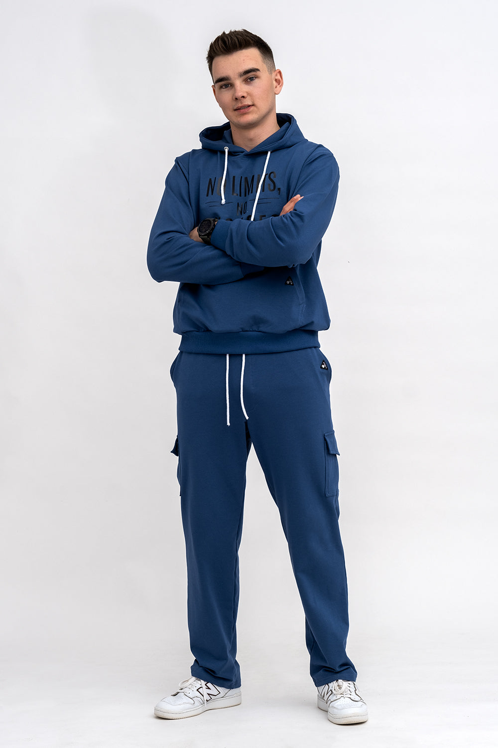 KOMPLET DRESOWY MĘSKI Z NADRUKIEM DENIM