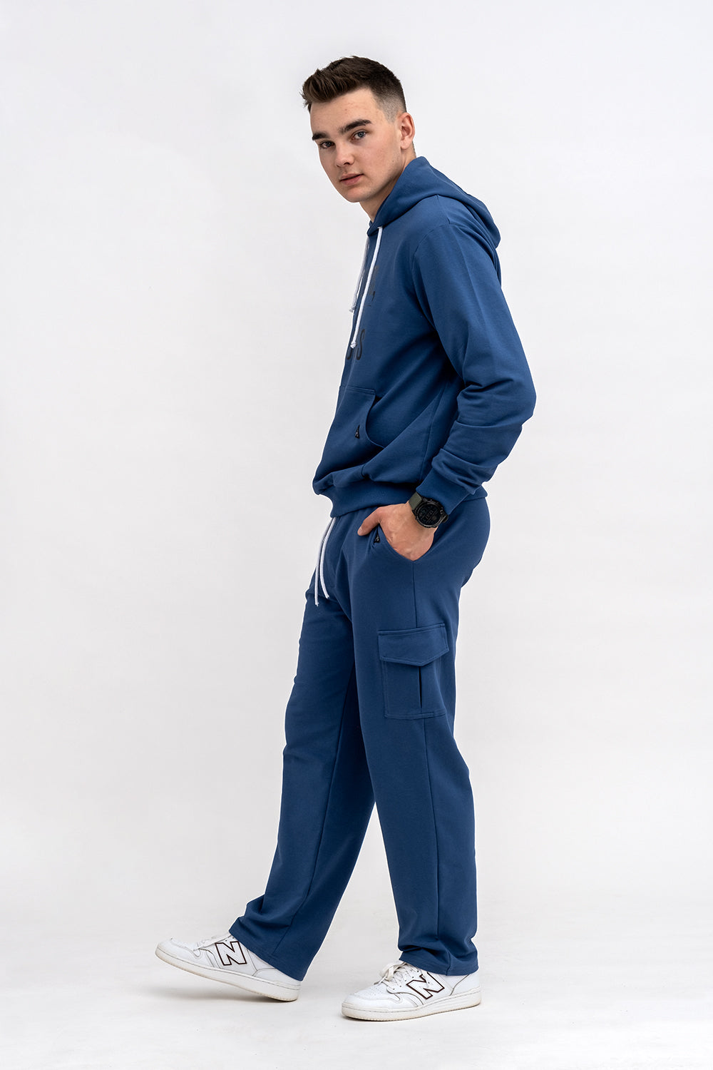 KOMPLET DRESOWY MĘSKI Z NADRUKIEM DENIM