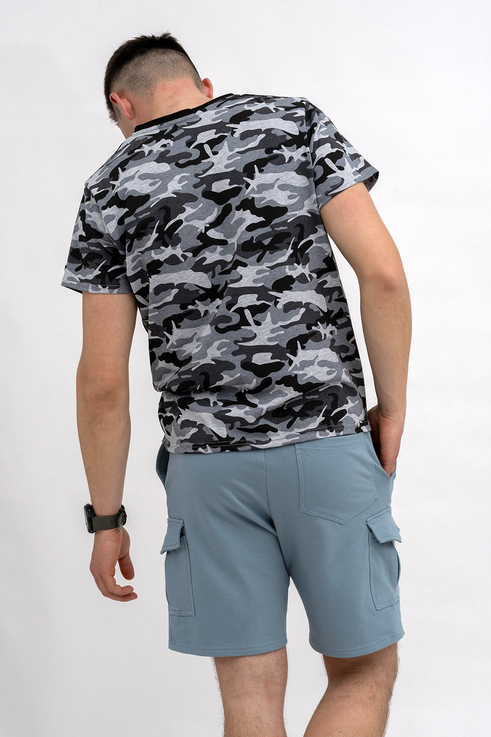 T SHIRT MĘSKI MORO DO V Z NADRUKIEM