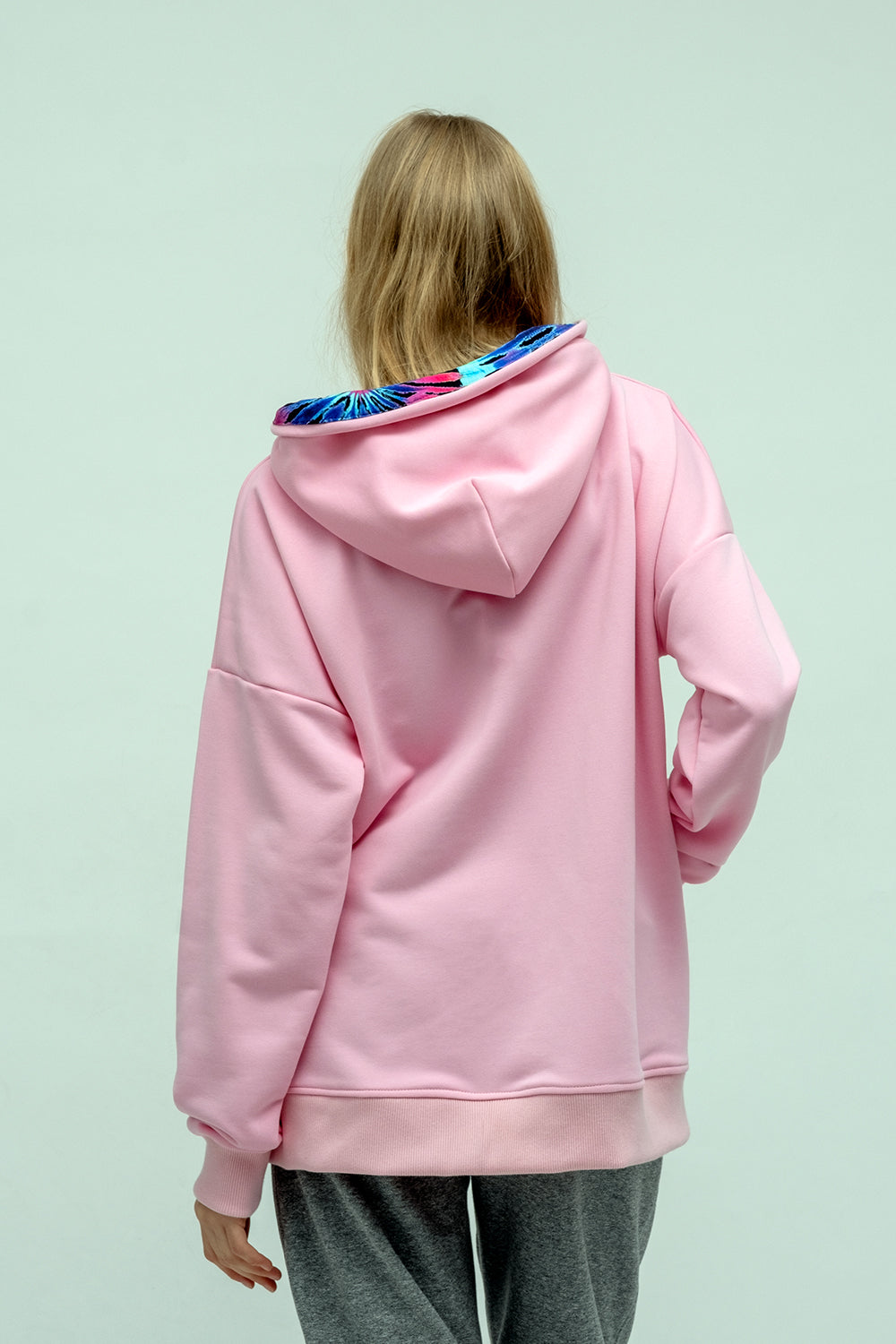 BLUZA NA ZAMEK "CINDI" RÓŻOWA