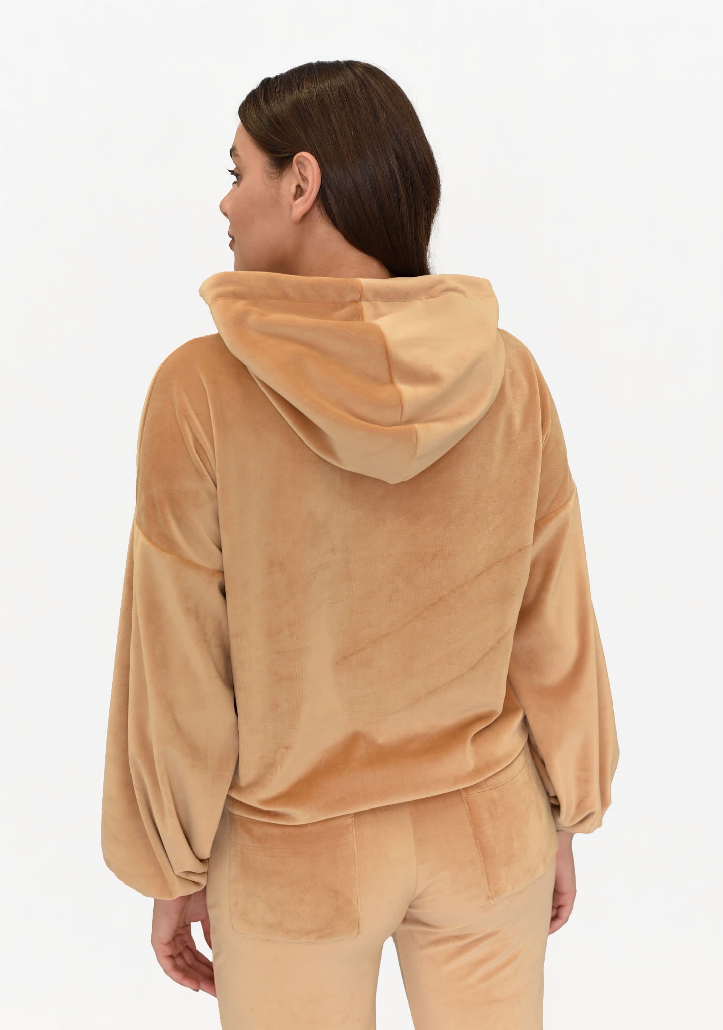 BLUZA WELUROWA POCZUJ WYGODĘ KARMEL