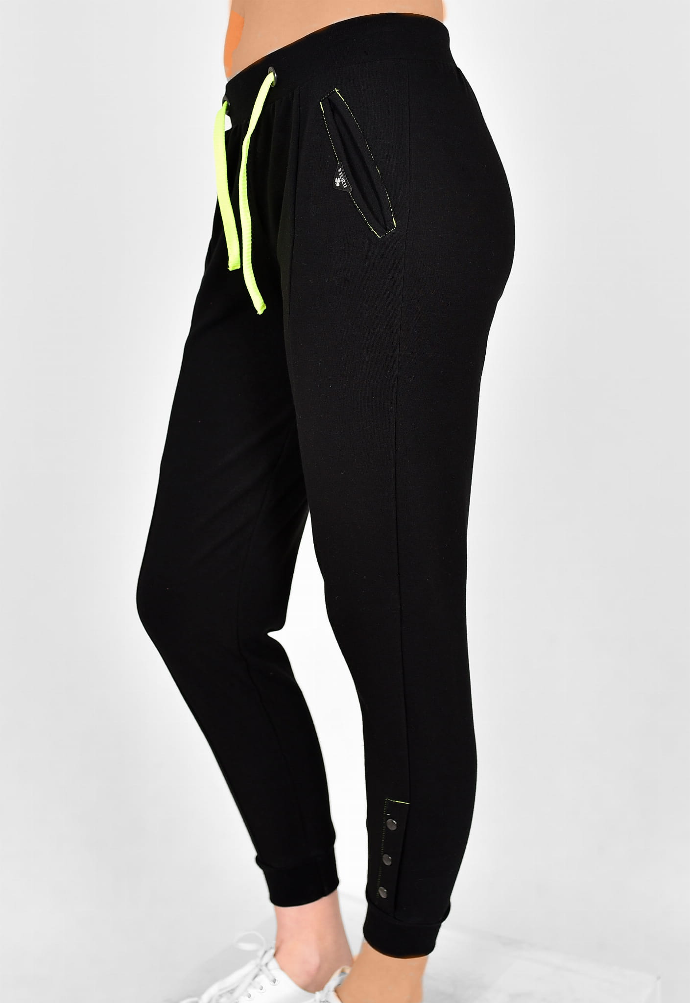 SPODNIE SKINNY GLORIA CZARNE