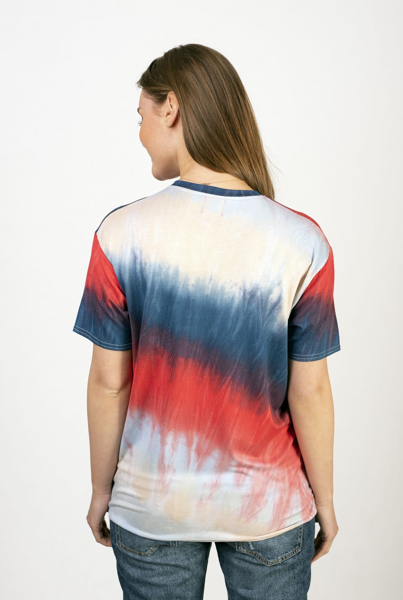 T SHIRT DAMSKI Z WISKOZY OMBRE FLOW