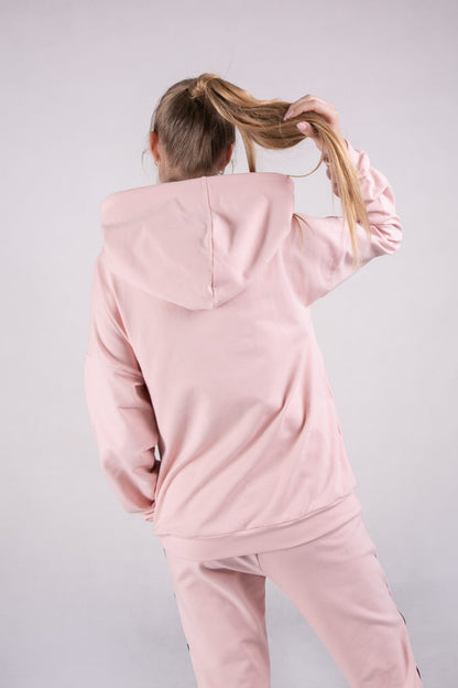 Bluza z kapturem Różowa