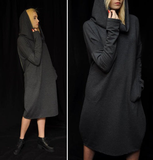 SUKIENKA MIDI WHY NOT OVERSIZE CZARNA