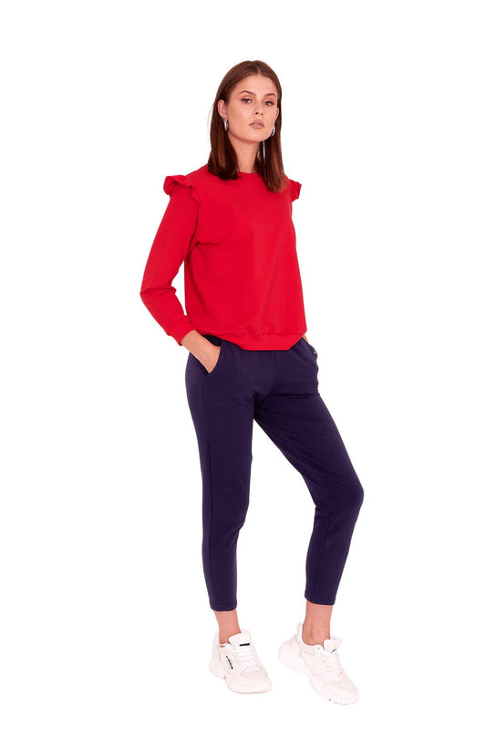 Dres damski Ella kolor czerwono/granatowy