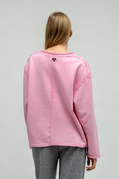 BLUZA  CROP ,,CINDI  '' RÓŻOWA