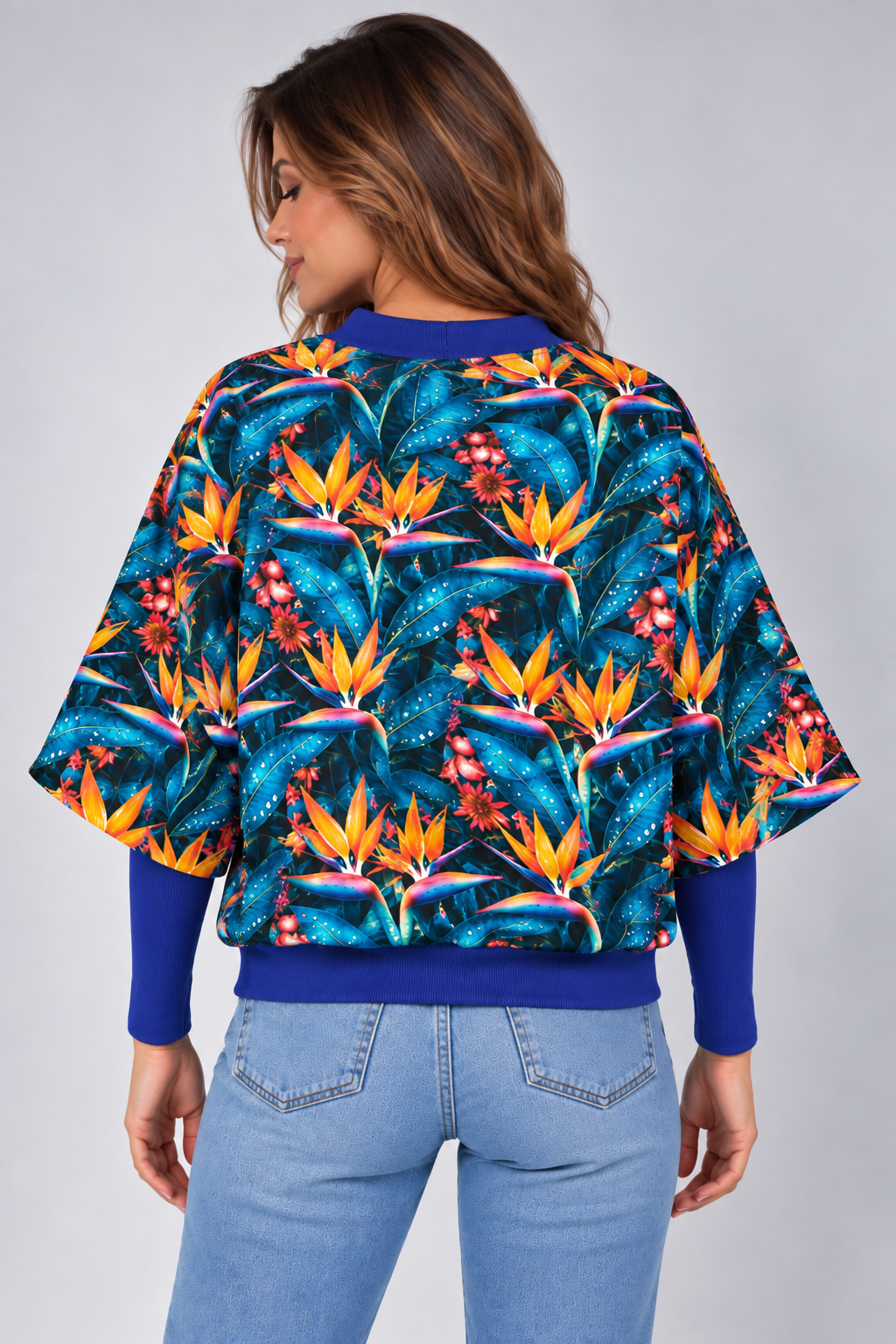 BLUZA  OTULONA PRINT
