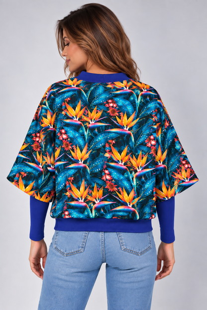 BLUZA  OTULONA PRINT
