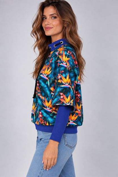 BLUZA  OTULONA PRINT