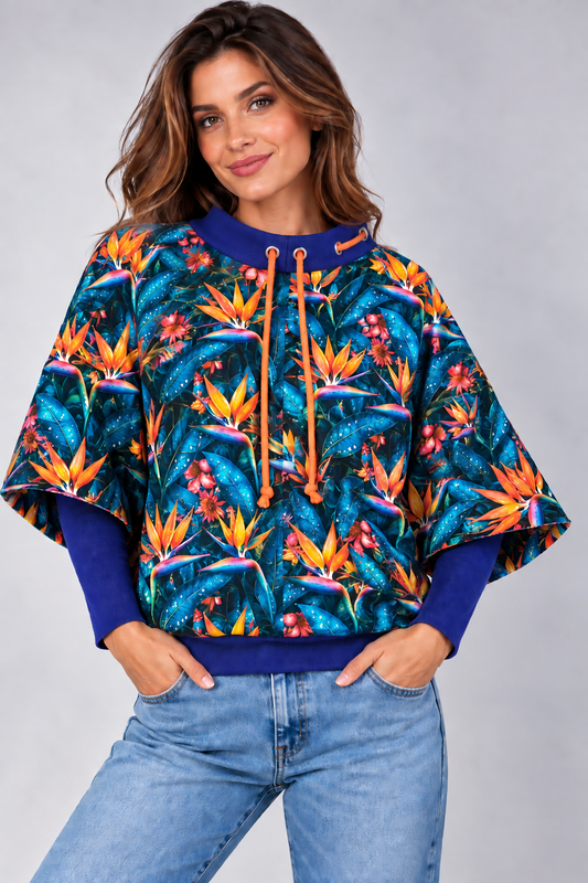 BLUZA  OTULONA PRINT