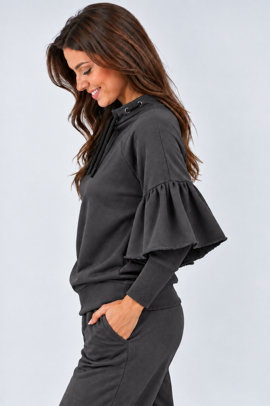 BLUZA     OTULONA GRAFIT