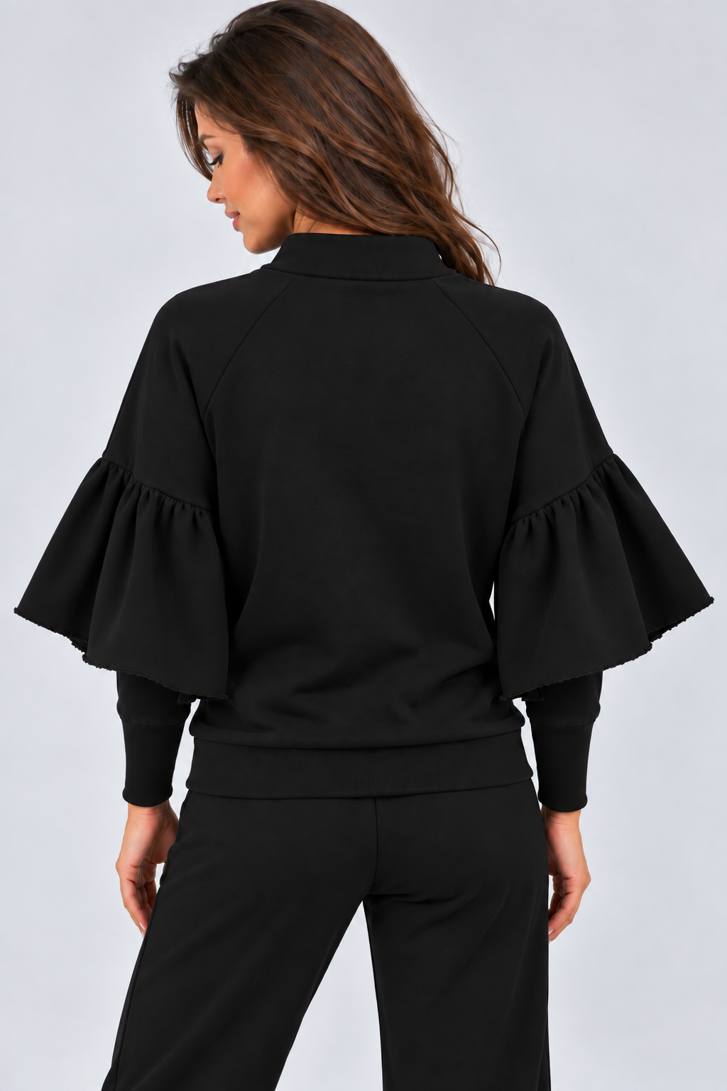 BLUZA  OTULONA CZARNY