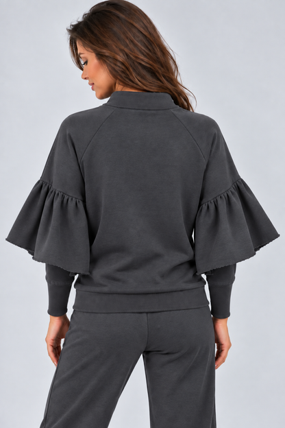BLUZA     OTULONA GRAFIT