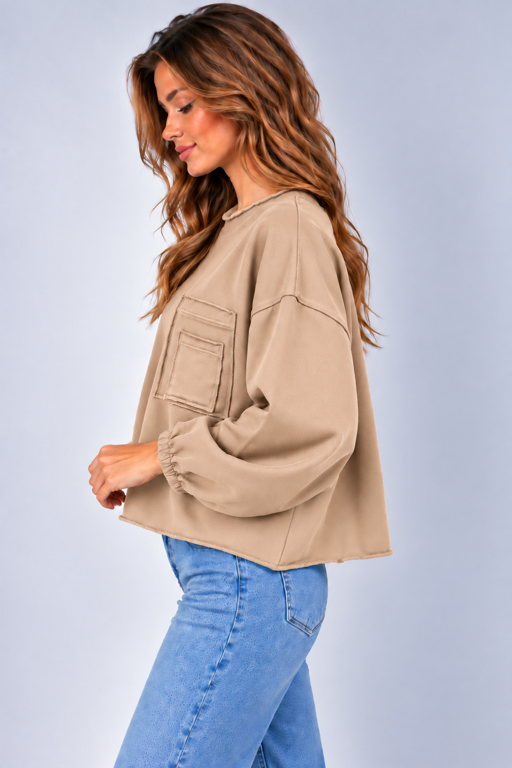 BLUZA  FLAVIA BEŻOWA
