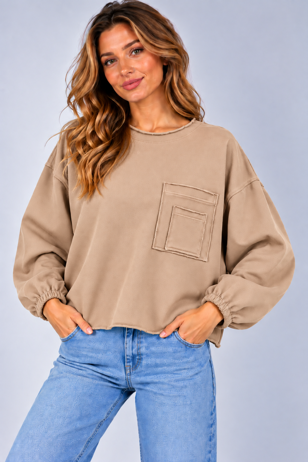 BLUZA  FLAVIA BEŻOWA