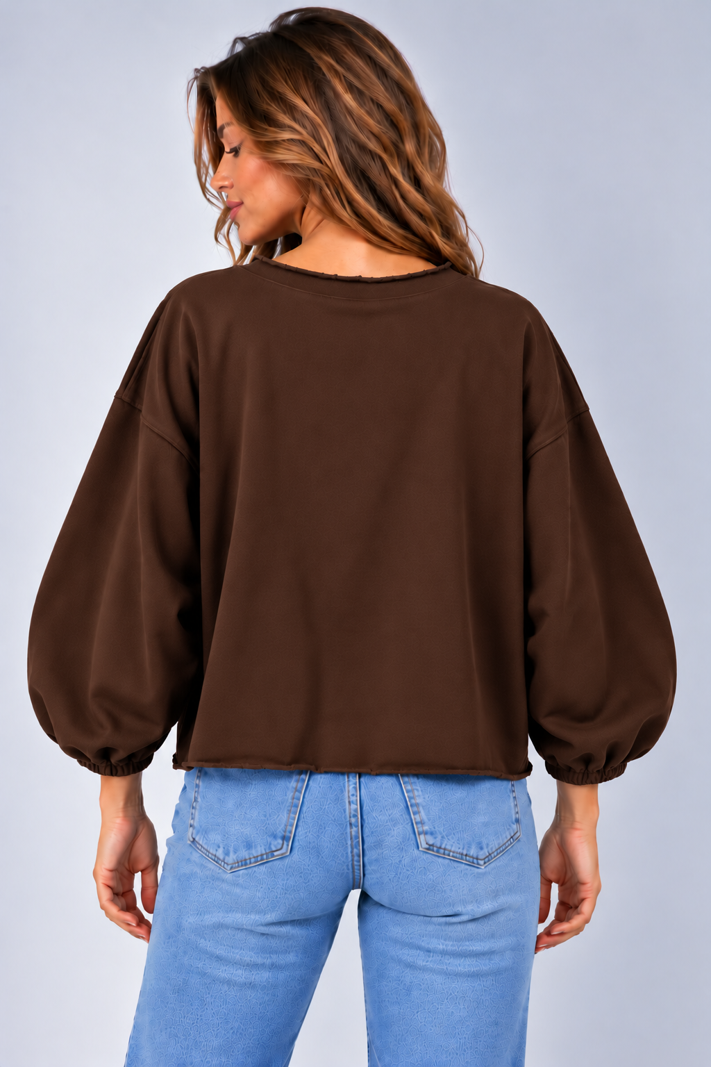BLUZA  FLAVIA CZEKOLADA