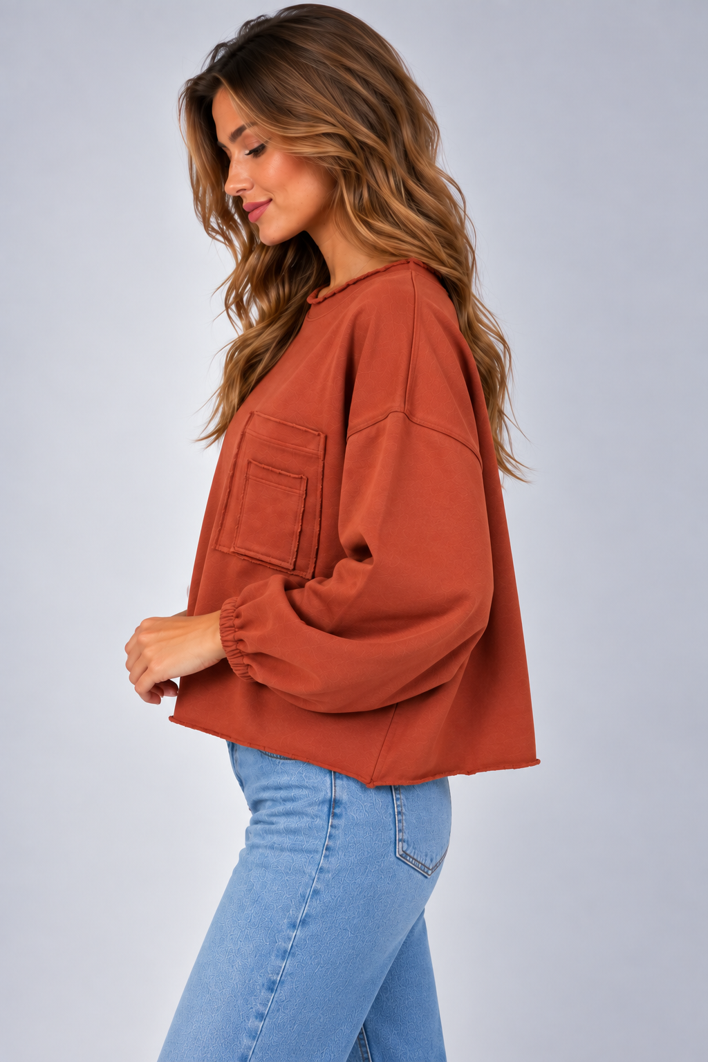 BLUZA  FLAVIA TERAKOTA