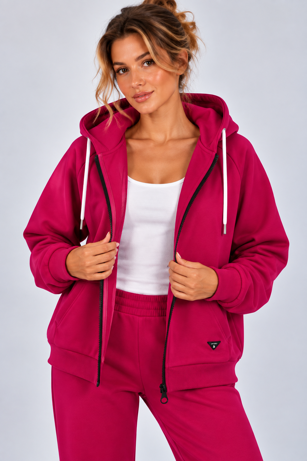 BLUZA NA ZAMEK SUZANA  AMARANT