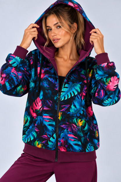 BLUZA NA ZAMEK SUZANA WZÓR
