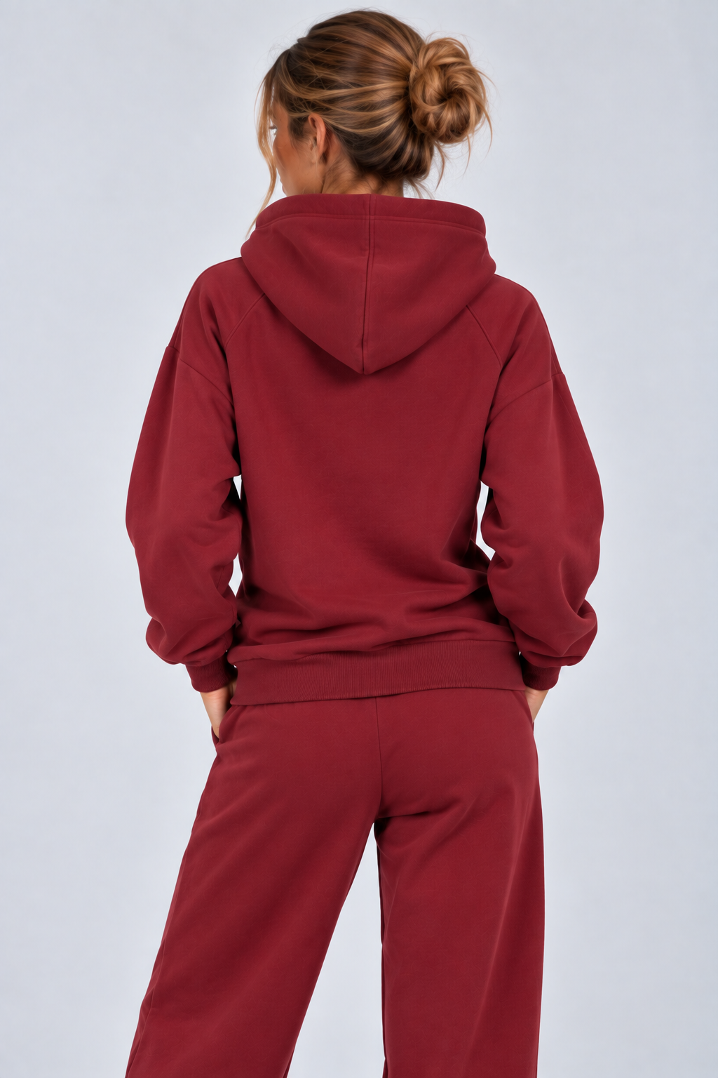 BLUZA NA ZAMEK SUZANA  BORDO