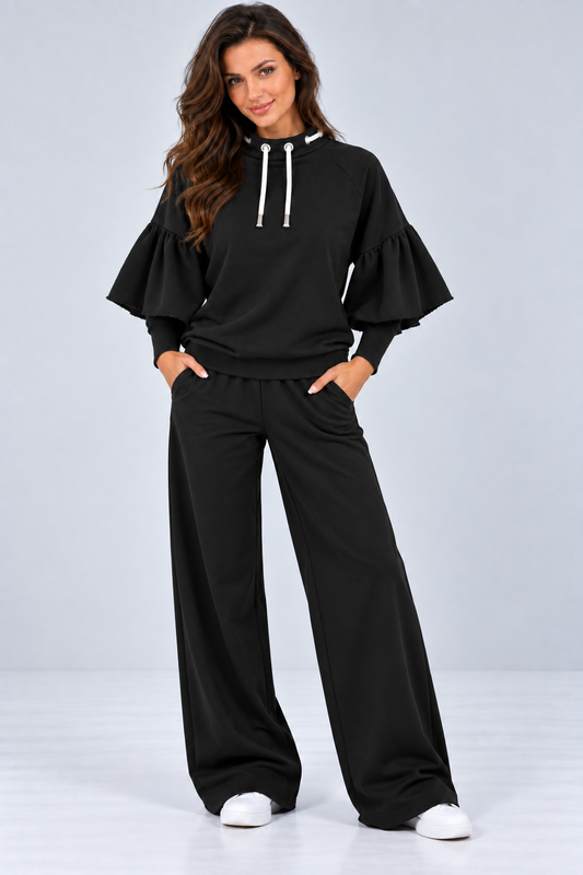 BLUZA  OTULONA CZARNY